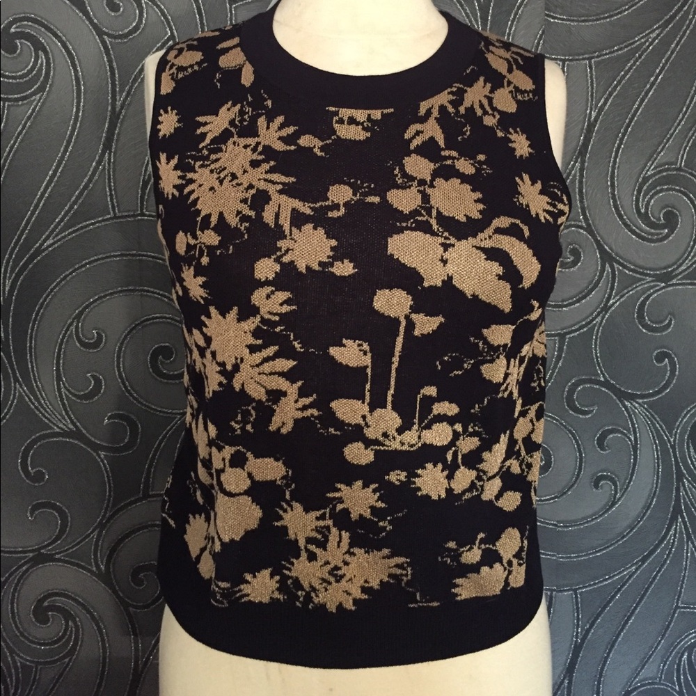 Ann Taylor Shimmer Floral Ann Shell